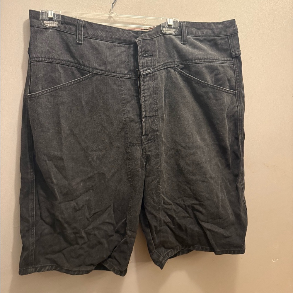 Marithe Francois Girbaud Charcoal Jean Shorts